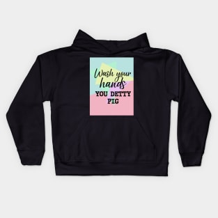 Wash Your Hands Triangles Kids Hoodie